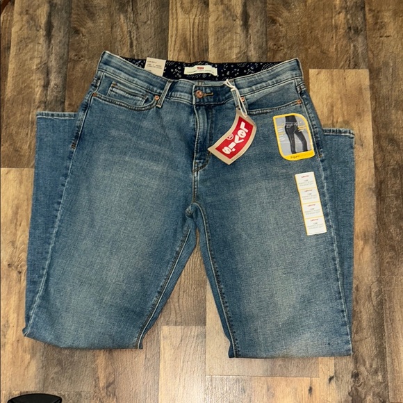 Levi's Blue Straight Leg Jeans Classic Style Perfect Waist - Picture 1 of 7